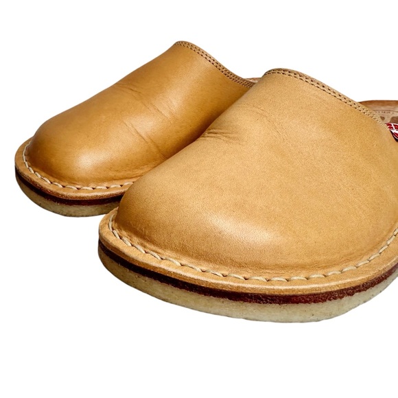 Duckfeet Blavand Leather Clogs Tan Brown Mules SZ 38 - Picture 8 of 12